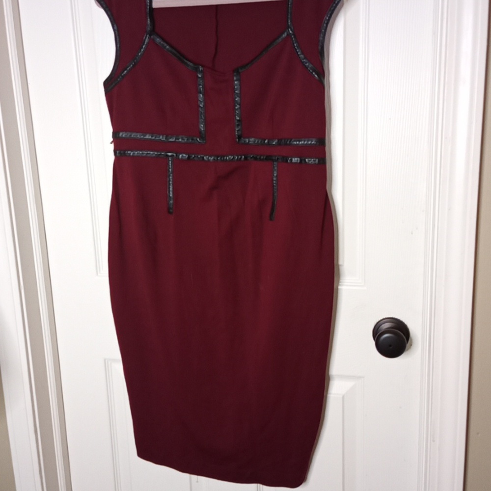 Maternity Pea in the Pod Plum or Maroon like Colored Dress Size Large